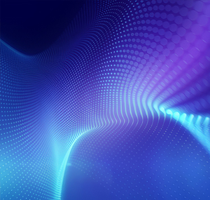 Abstract blue and purple digital wave pattern background